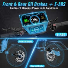 ONECNA GT7 Foldable Electric Scooter  Dual 2800W Motors  60V 27Ah Battery  80km/h Top Speed   89km Range  111-Inch Off-Road Fat