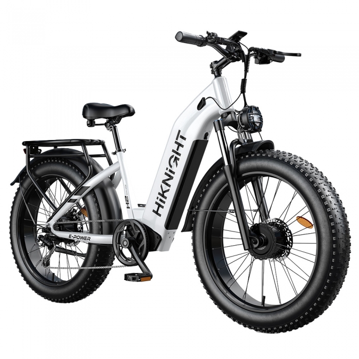 HIKNIGHT H2 PRO Electric Bike  3000W Peak Dual Motors  61km/h Max Speed  145km Range  52V 20Ah Removable Battery  35° Climbing