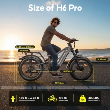 HIKNIGHT H6 PRO Electric Bike  4000W Peak Dual Motors  52V 20Ah Removable Battery  145km Range  64km/h Max Speed  200N·m Torqu