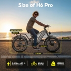 HIKNIGHT H6 PRO Electric Bike  4000W Peak Dual Motors  52V 20Ah Removable Battery  145km Range  64km/h Max Speed  200N·m Torqu