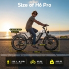 HIKNIGHT H6 PRO Electric Bike  4000W Peak Dual Motors  52V 20Ah Removable Battery  145km Range  64km/h Max Speed  200N·m Torqu