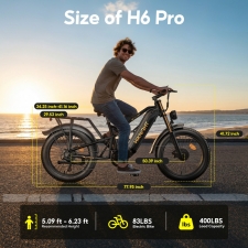 HIKNIGHT H6 PRO Electric Bike  4000W Peak Dual Motors  52V 20Ah Removable Battery  145km Range  64km/h Max Speed  200N·m Torqu