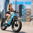 HIKNIGHT H2 PRO Electric Bike  3000W Peak Dual Motors  61km/h Max Speed  145km Range  52V 20Ah Removable Battery  35° Climbing