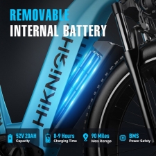 HIKNIGHT H2 PRO Electric Bike  3000W Peak Dual Motors  61km/h Max Speed  145km Range  52V 20Ah Removable Battery  35° Climbing