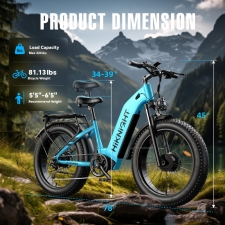 HIKNIGHT H2 PRO Electric Bike  3000W Peak Dual Motors  61km/h Max Speed  145km Range  52V 20Ah Removable Battery  35° Climbing