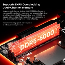 AOOSTAR TA95X3D Desktop PC Motherboard  AMD Ryzen 9 9955HX3D  16-Core 32-Thread  Up to 5 4GHz  128MB L3 Cache  DDR5-5600  EXPO 