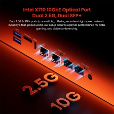 AOOSTAR WTR MAX NAS Mini PC Barebone  No RAM No SSD   Intel Core i5-1235U 10 Core Max 4 4GHz  11-Bay Storage  6×3 5" HDD   5×