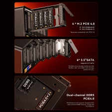 AOOSTAR WTR MAX NAS Mini PC Barebone  No RAM No SSD   Intel Core i5-1235U 10 Core Max 4 4GHz  11-Bay Storage  6×3 5" HDD   5×