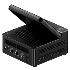 AOOSTAR G-FLIP Mini PC Barebone  No RAM No SSD   AMD Ryzen 7 H255 8 Core Max 4 9GHz  Radeon 780M Graphics  Dual DDR5-5600   Dua