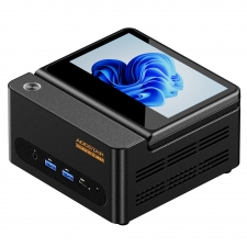AOOSTAR G-FLIP Mini PC Barebone  No RAM No SSD   AMD Ryzen 7 H255 8 Core Max 4 9GHz  Radeon 780M Graphics  Dual DDR5-5600   Dua