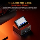 AOOSTAR G-FLIP Mini PC Barebone  No RAM No SSD   AMD Ryzen 7 H255 8 Core Max 4 9GHz  Radeon 780M Graphics  Dual DDR5-5600   Dua