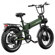 APEFOX RH20 Electric Bike  Dual 750W Hub Motors  48V 22 5Ah Lithium Battery  50km/h Max Speed  100km Range  20×4 0" Fat Tires