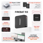 FIREBAT R3 Mini PC  AMD Ryzen 5 7430U 6 Cores 12 Threads Up to 4,3GHz  16GB LPDDR4 RAM 512GB SSD  AMD Radeon Graphics