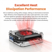 FIREBAT R3 Mini PC  AMD Ryzen 5 7430U 6 Cores 12 Threads Up to 4,3GHz  16GB LPDDR4 RAM 512GB SSD  AMD Radeon Graphics