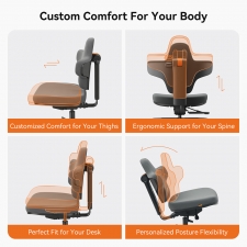 NEWTRAL MT-M Standing-Mate Ergonomic Standing Desk Chair  5-in-1 Adaptive Seating  167° Flip Backrest  Adjustable Seat Height