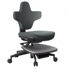 NEWTRAL MT-M Standing-Mate Ergonomic Standing Desk Chair  5-in-1 Adaptive Seating  167° Flip Backrest  Adjustable Seat Height