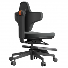 NEWTRAL MT-M Standing-Mate Ergonomic Standing Desk Chair  5-in-1 Adaptive Seating  167° Flip Backrest  Adjustable Seat Height