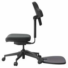 NEWTRAL MT-M Standing-Mate Ergonomic Standing Desk Chair  5-in-1 Adaptive Seating  167° Flip Backrest  Adjustable Seat Height