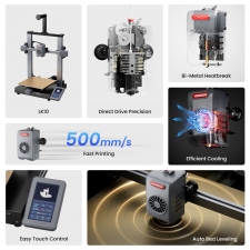 LONGER LK10 3D Printer  500mm/s Print Speed  0 1mm Accuracy  225×225×265mm Build Volume  Full Auto Leveling  4 3-inch Touchsc