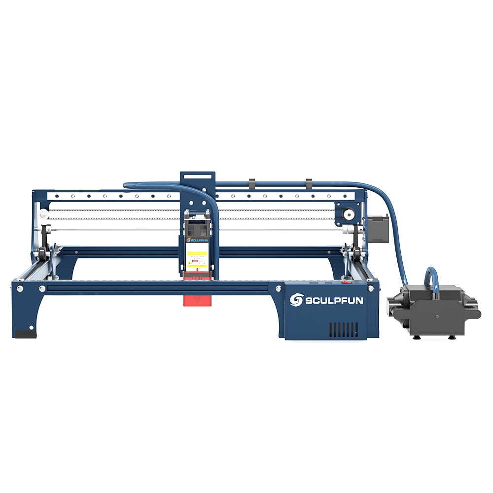 Laserowa Grawerko-Wycinarka SCULPFUN S30 5W, Automatyczne Wspomaganie Powietrzem, Wymienne Soczewki