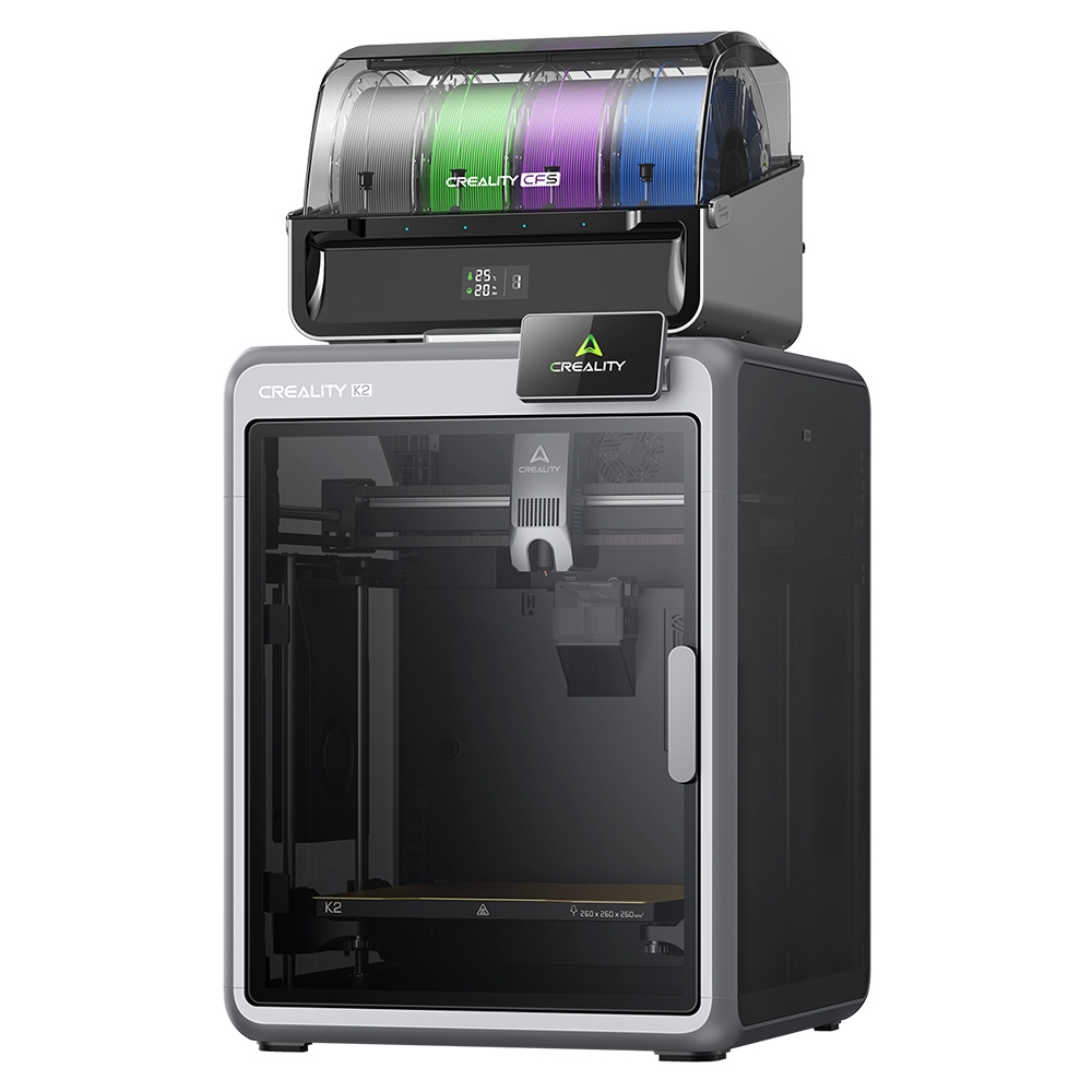 Creality K2 Combo 3D Printer, CFS System, Up to 16-Color Printing, 260×260×260mm
