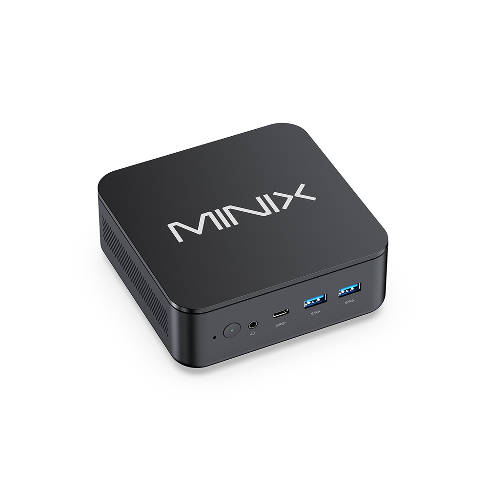 MINIX NGC NR660‑LP Mini PC, AMD Ryzen 5 6600H, 16GB LPDDR5 512GB SSD, WiFi 6E BT5.2, Dual LAN, Triple 4K Display
