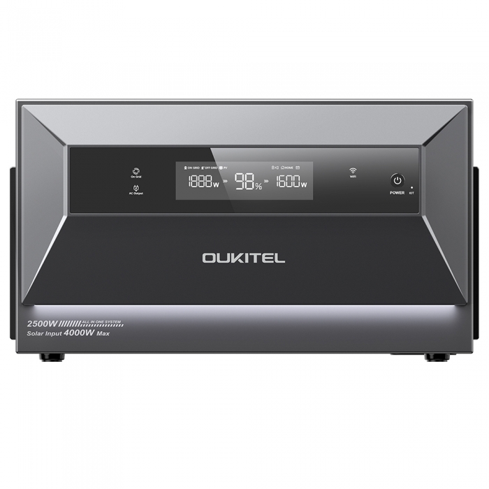 OUKITEL EP2500 Portable Power Station  2500W Output  2048Wh LiFePO4 Battery  4000W Solar Input  4 MPPT  2500W On-Grid Output  3