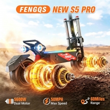 FENGQS S5 PRO Dual-Motor Electric Scooter  5600W Peak Power  60V 38Ah Battery  100km Range  250kg Max Load  11-Inch Off-Road Ti