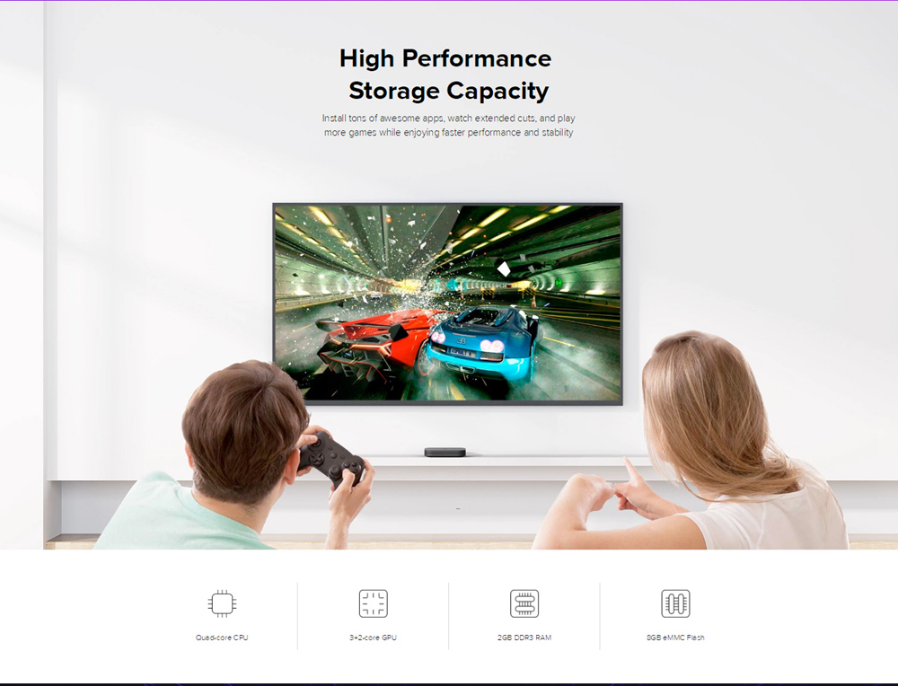 [HK Stock] XIAOMI Mi Box S Android TV 8.1 2GB/8GB 4K TV BOX with Voice Remote Dolby DTS Chromecast AC Wifi Bluetooth Certified-Official International Version