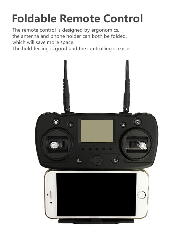 AOSENMA CG033 5G 1080P FHD WIFI FPV RC Drone Servo Gimbal składany bezszczotkowy z GPS Follow Me Mode RTF - czarny