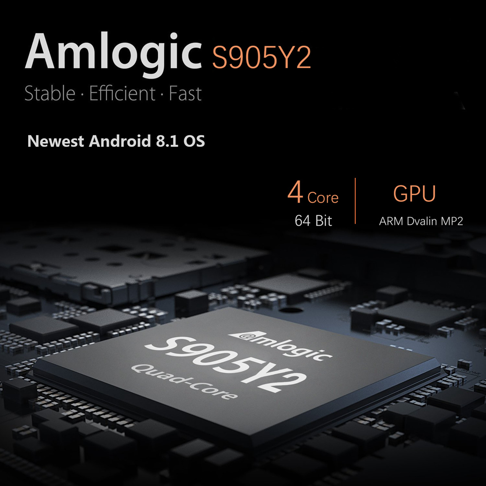 A95X PLUS Amlogic S905Y2 Android 8.1 KODI 18.0 4GB/32GB 4K TV Box Dual Band WiFi Bluetooth HDMI USB3.0