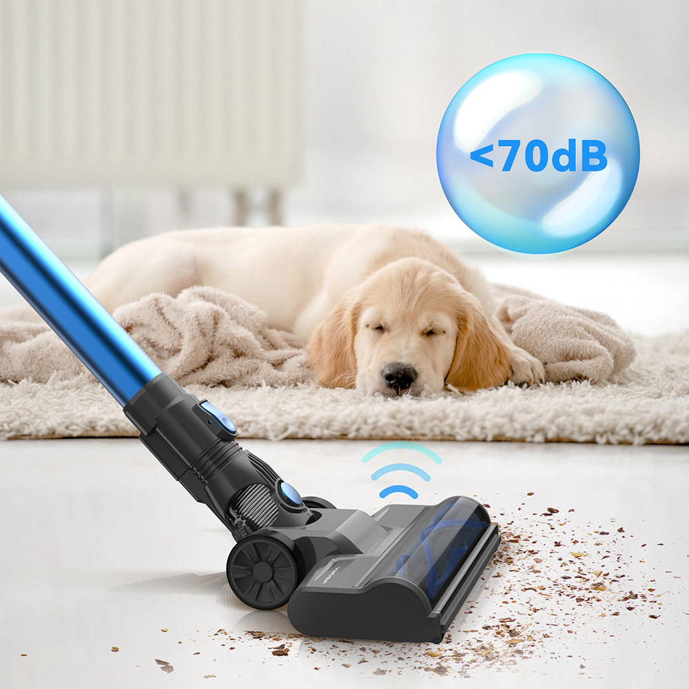 YISORA N300 Cordless Vacuum Cleaner, 20kPa Powerful Suction, 0.8L Dust Cup, 2200mAh Battery, Up to 40min Runtime, 2 Cleaning Mo