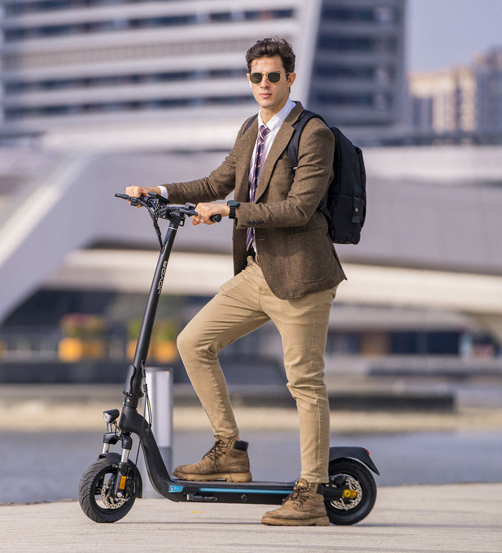 JOYOR C10 Electric Scooter, 500W Motor, 48V 10.4Ah Battery, 10 Inch Tire, 45km/h Max Speed, 30-50km Range, 120kg Max Load, Fron
