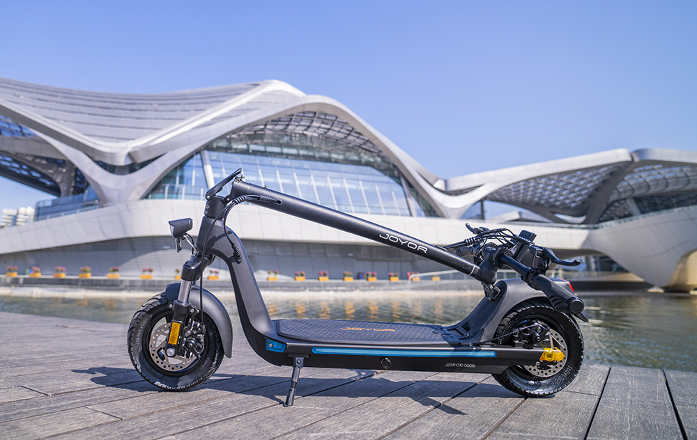 JOYOR C10 Electric Scooter, 500W Motor, 48V 10.4Ah Battery, 10 Inch Tire, 45km/h Max Speed, 30-50km Range, 120kg Max Load, Fron