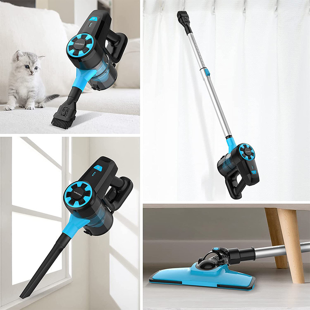 YISORA N3 Cordless Vacuum Cleaner, 17kPa Powerful Suction, 0.7L Dust Cup, 40min Runtime, 2200mAh Capacity, 70dB Noise Level, Li