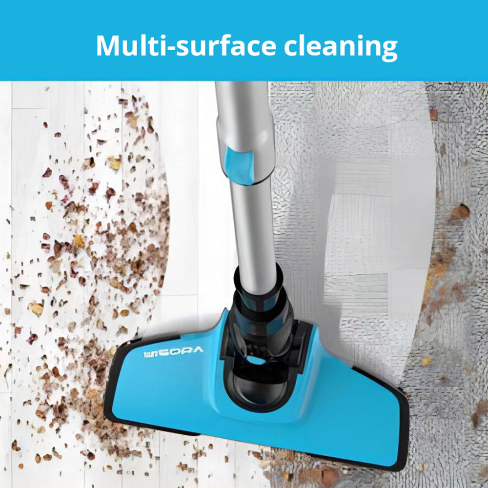 YISORA N3 Cordless Vacuum Cleaner, 17kPa Powerful Suction, 0.7L Dust Cup, 40min Runtime, 2200mAh Capacity, 70dB Noise Level, Li