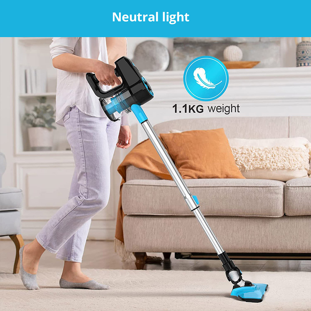 YISORA N3 Cordless Vacuum Cleaner, 17kPa Powerful Suction, 0.7L Dust Cup, 40min Runtime, 2200mAh Capacity, 70dB Noise Level, Li