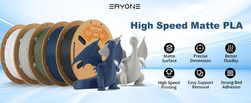 ERYONE Matte Hyper PLA Filament 1kg - Navy Blue