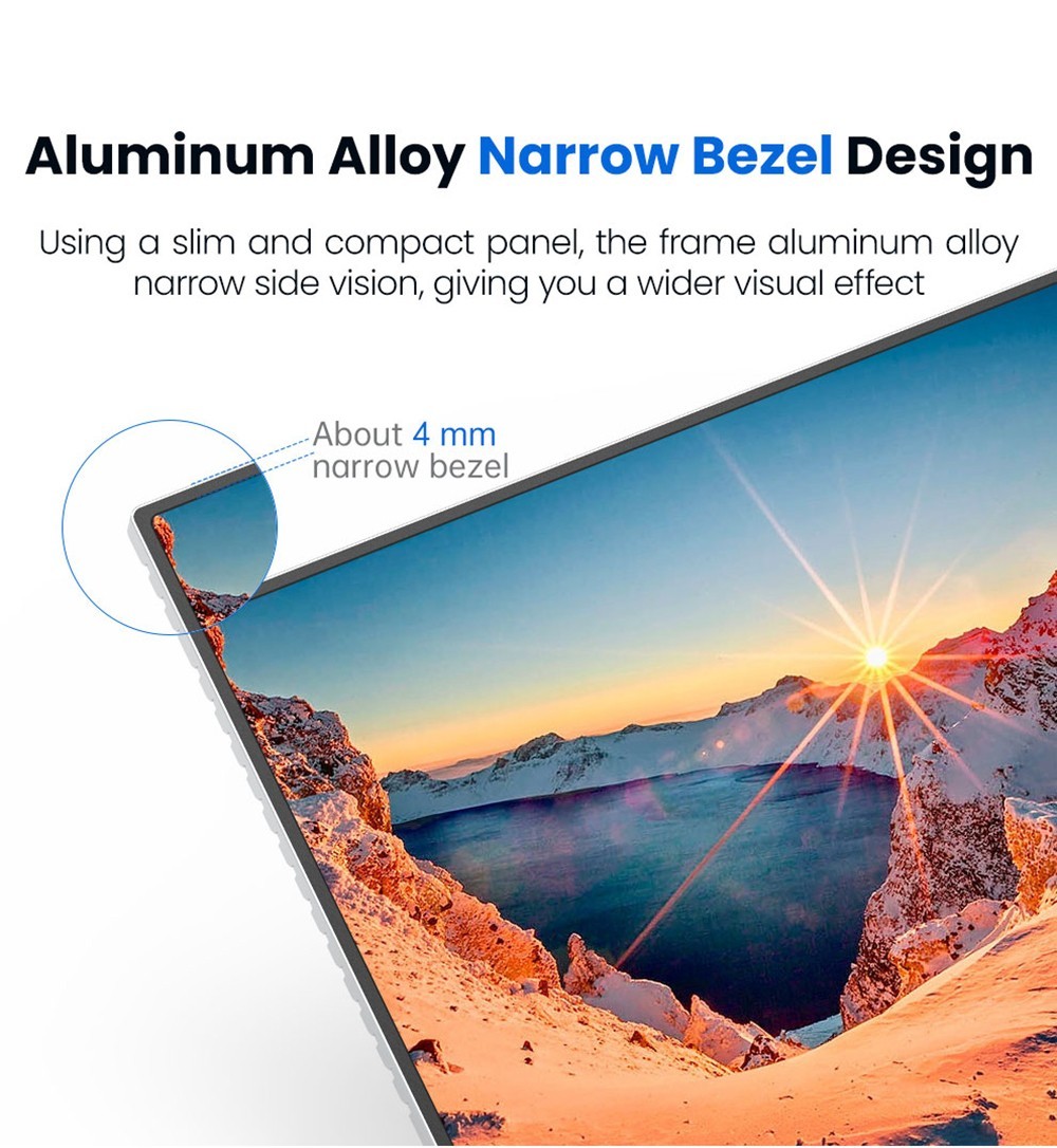 AOSIMAN 156FCC Portable Monitor 15 6 inch 1080P IPS Screen Double Blind OTG Connectable with Wireless Keyboard and Mouse