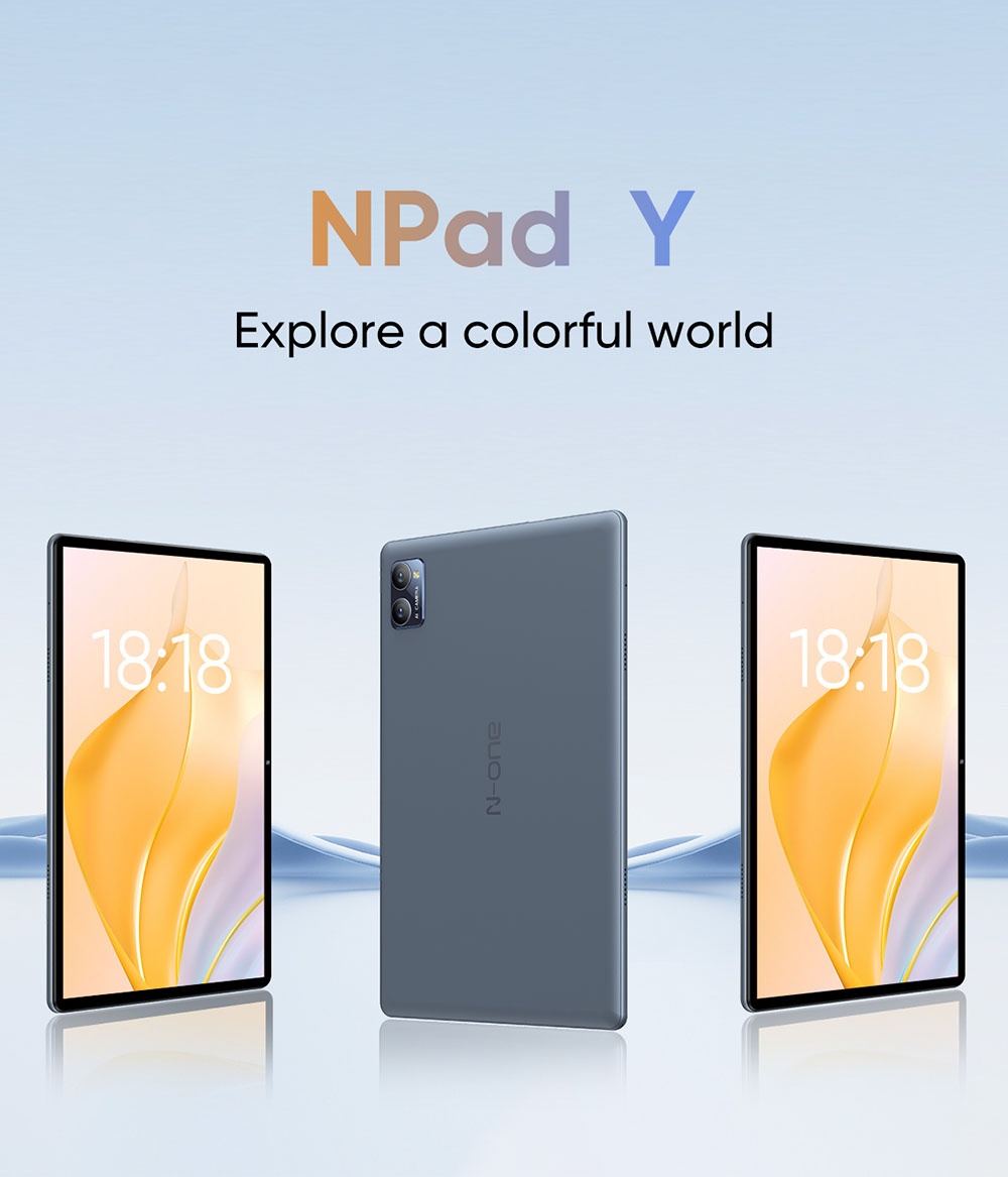 N-one NPad Y Tablet  10 1-inch 1280*800 IPS Touchscreen  Rockchip 3562 4 Cores 2 0GHz  Android 13  4GB 4GB Expansion RAM 128GB