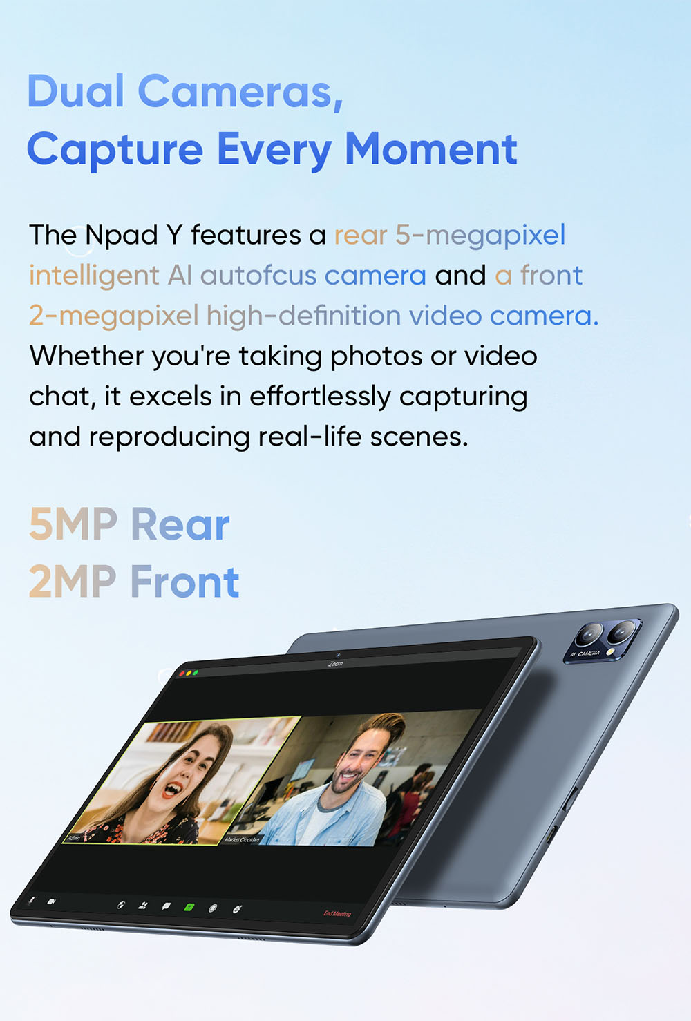 N-one NPad Y Tablet  10 1-inch 1280*800 IPS Touchscreen  Rockchip 3562 4 Cores 2 0GHz  Android 13  4GB 4GB Expansion RAM 128GB