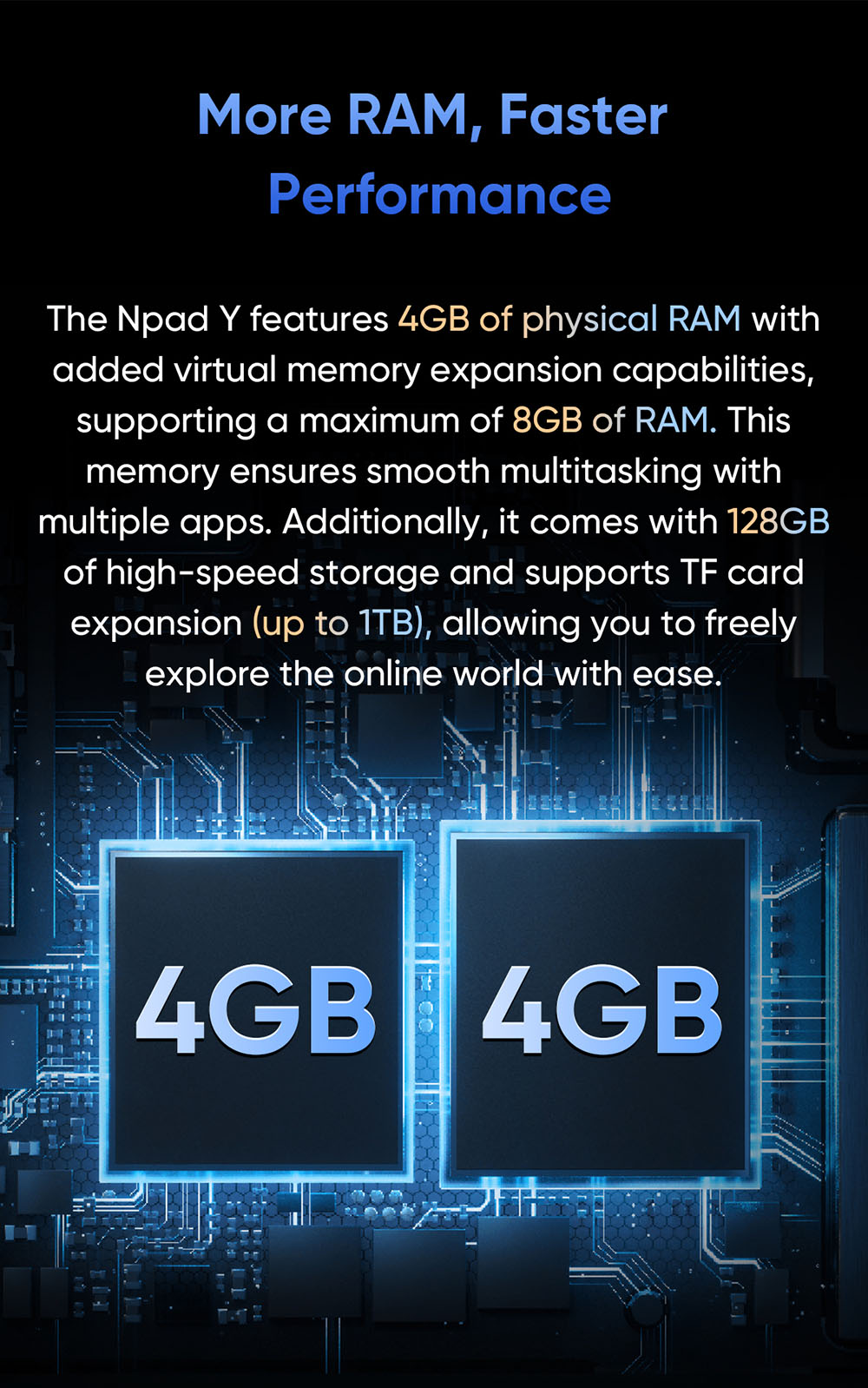 N-one NPad Y Tablet  10 1-inch 1280*800 IPS Touchscreen  Rockchip 3562 4 Cores 2 0GHz  Android 13  4GB 4GB Expansion RAM 128GB