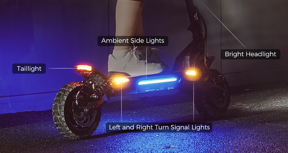 iScooter iX7 Pro Electric Scooter 2*1000W Motor 48V 17 5Ah Battery 10 inch Off Road Tires 60km/h Max Speed 80km Range Fro