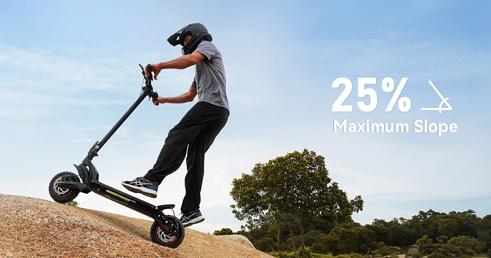 iScooter iX7 Pro Electric Scooter 2*1000W Motor 48V 17 5Ah Battery 10 inch Off Road Tires 60km/h Max Speed 80km Range Fro