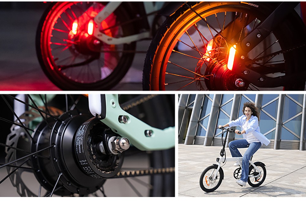 ENGWE P20 Ace Limited Edition Folding Electric Bike 250W Silent Motor Torque Sensor Carbon Belt 36V 9 6Ah Battery 100km Ran