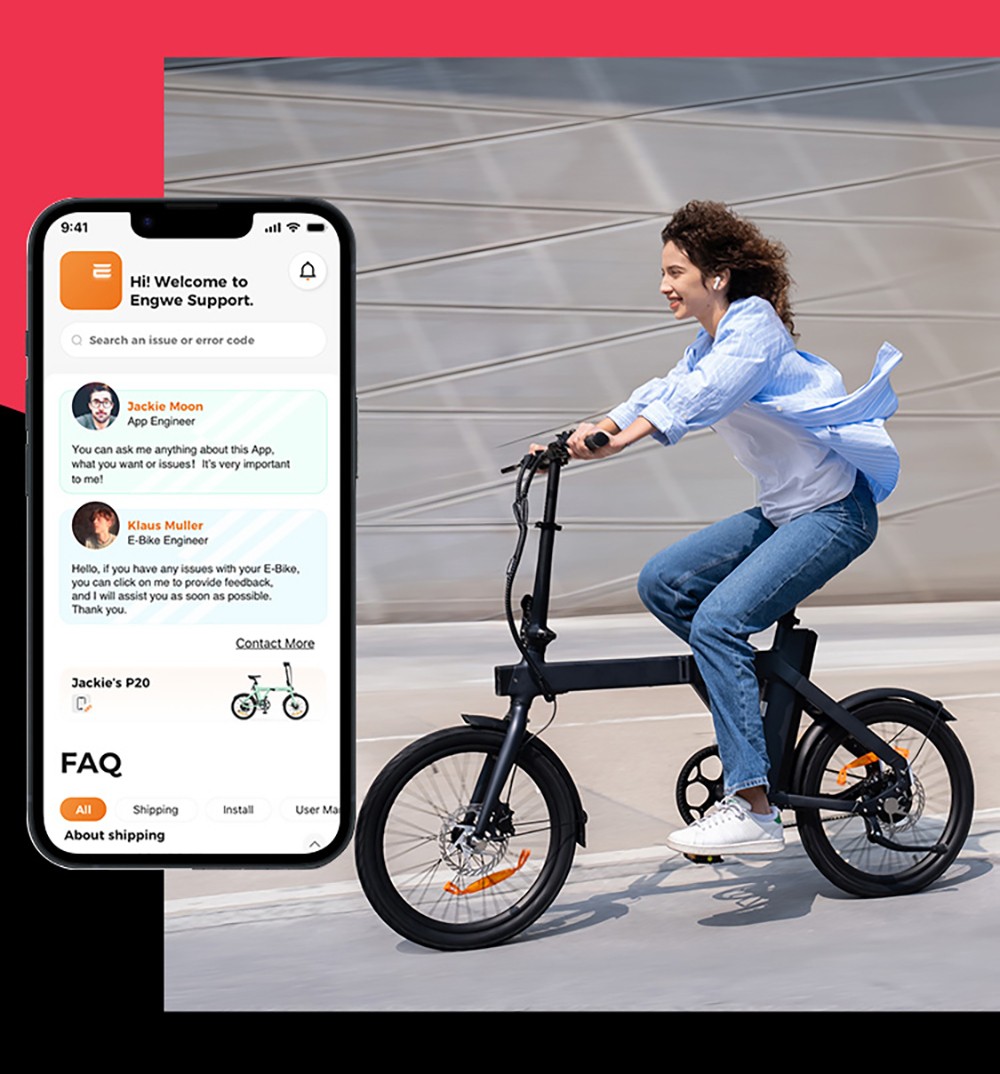 ENGWE P20 Ace Limited Edition Folding Electric Bike 250W Silent Motor Torque Sensor Carbon Belt 36V 9 6Ah Battery 100km Ran