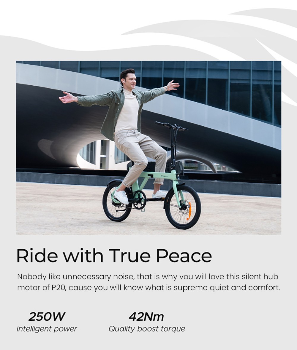 ENGWE P20 Ace Limited Edition Folding Electric Bike 250W Silent Motor Torque Sensor Carbon Belt 36V 9 6Ah Battery 100km Ran