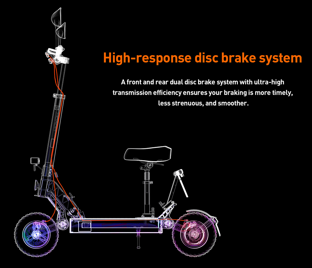 JOYOR S8E Electric Scooter  800W Motor  48V 26AH Battery  10 Inch Tires  45km/h Max Speed  80km Range  Front