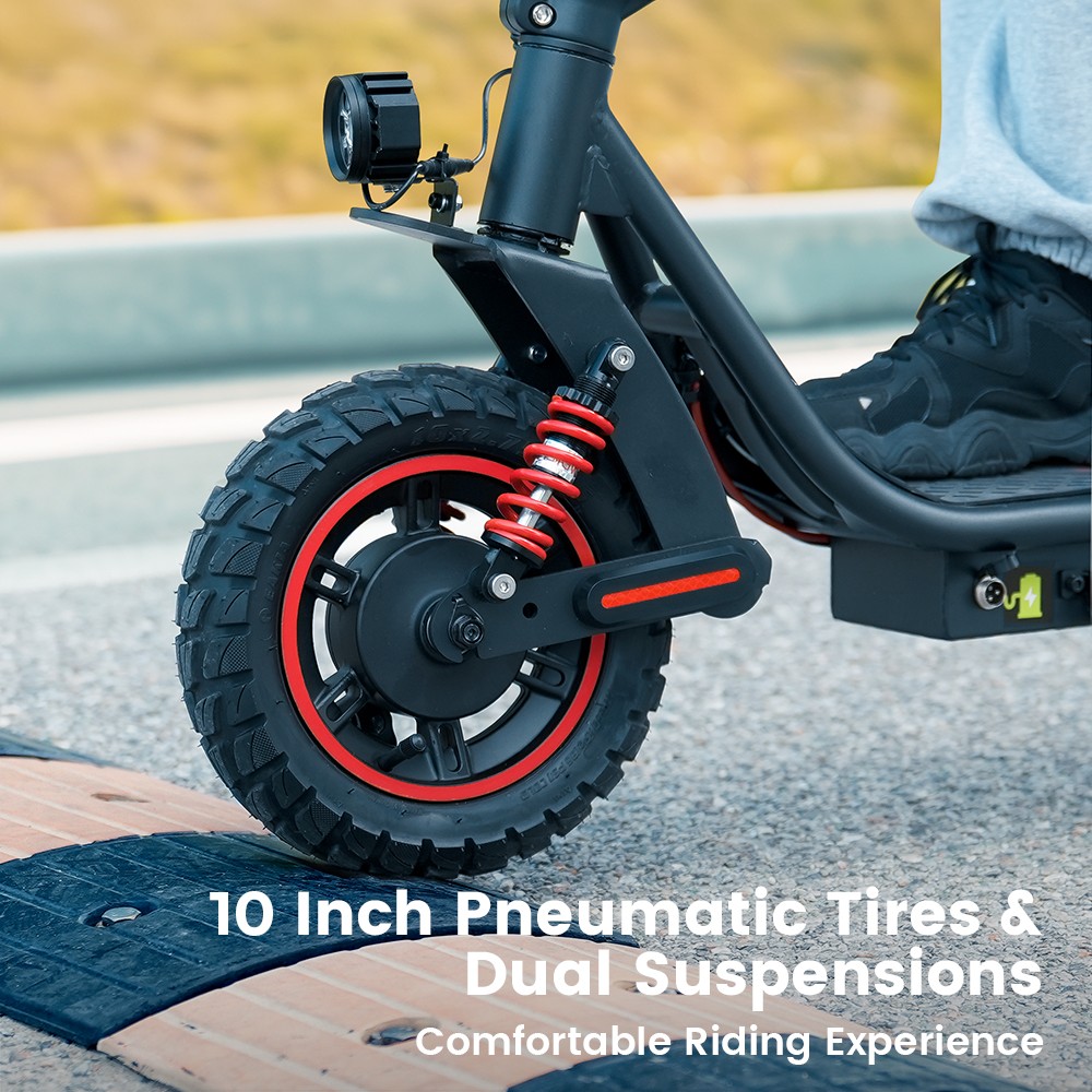 iScooter i10 Pro Electric Scooter 800W Motor 48V 15Ah Battery 10-inch Tires 45km/h Max Speed 60km Range Electronic Brake