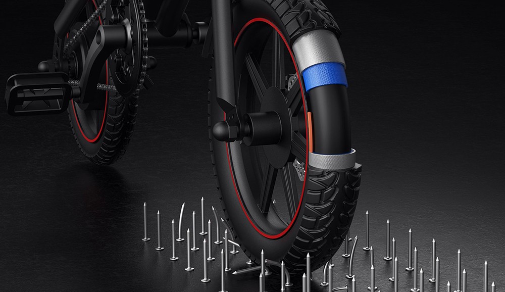 DYU C3 Folding Electric Bike 250W Motor 36V 7 5AH Battery 14 Inch Tires 25km/h Max Speed 37km Range Front
